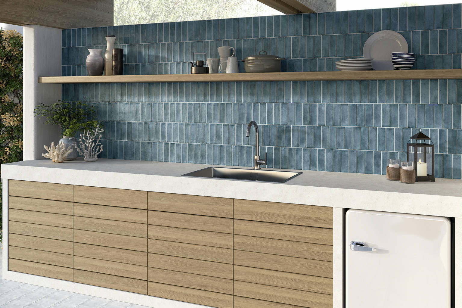 Lisbon 2X6 Blue | Revere Tile Company