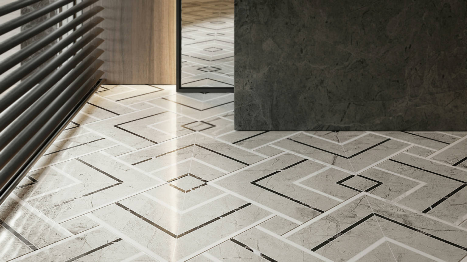 Luxury Roma Argento Picco Mosaic 3 | Revere Tile Company