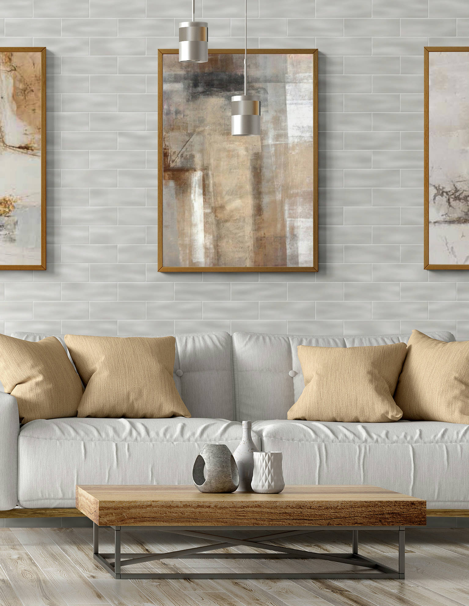 Matte Flint Brickwork Mosaic | Revere Tile Company