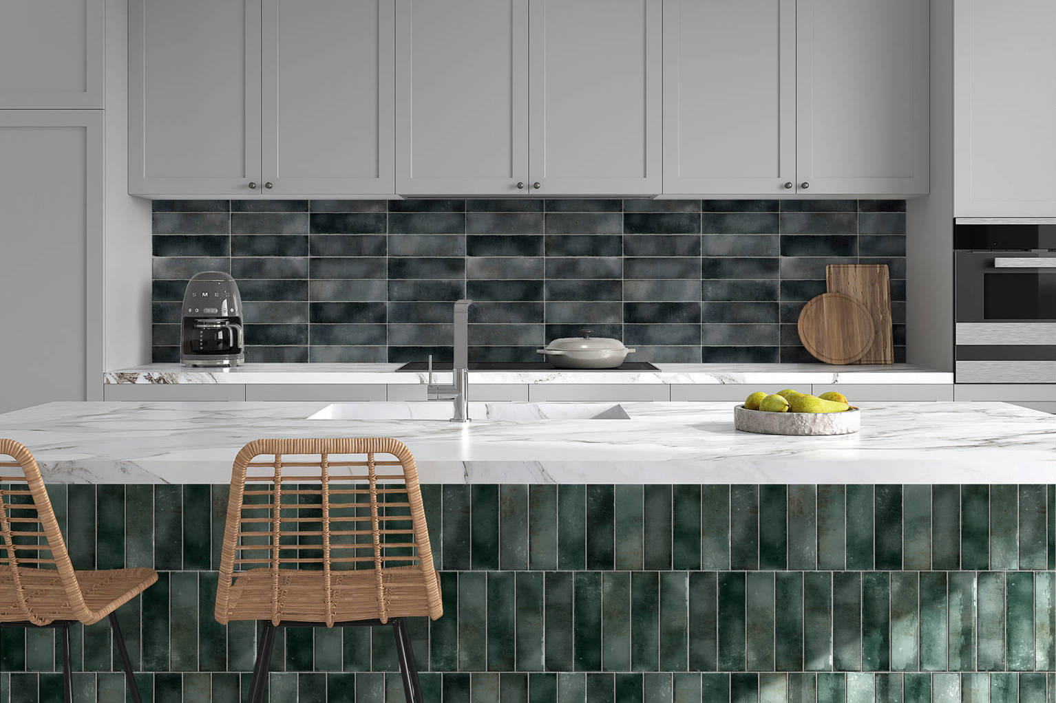 Miami Brickell Jade and Key Biscayne Anthracite | Revere Tile Company