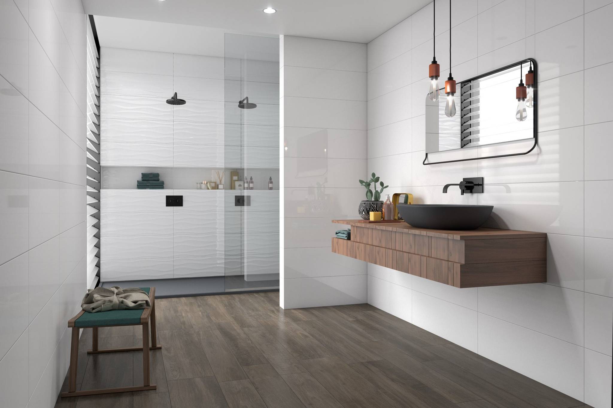 Venezia Blanco Vibe 10x30  and 10x30 | Revere Tile Company