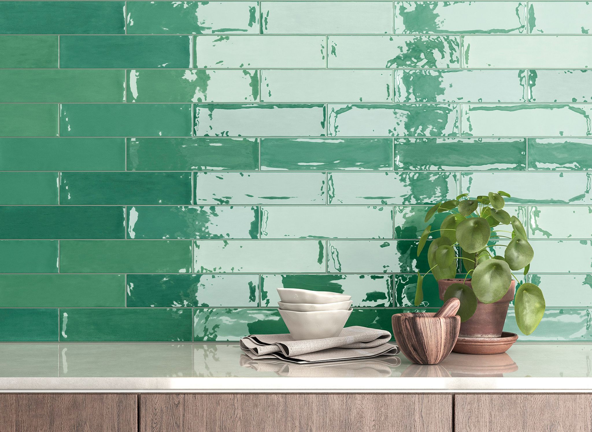 Morocco Green 3x11 | Revere Tile Company