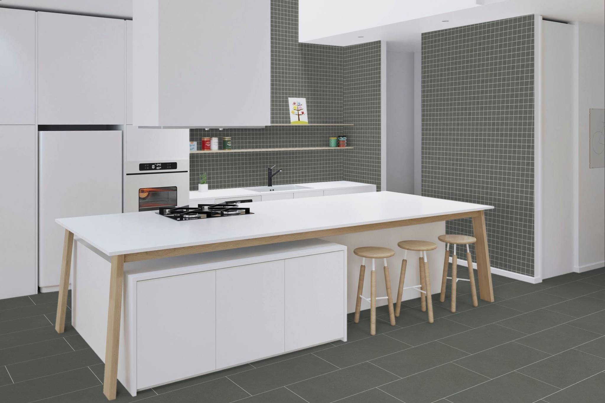 Concord Umber Matte 12x24 & 2x2 | Revere Tile Company