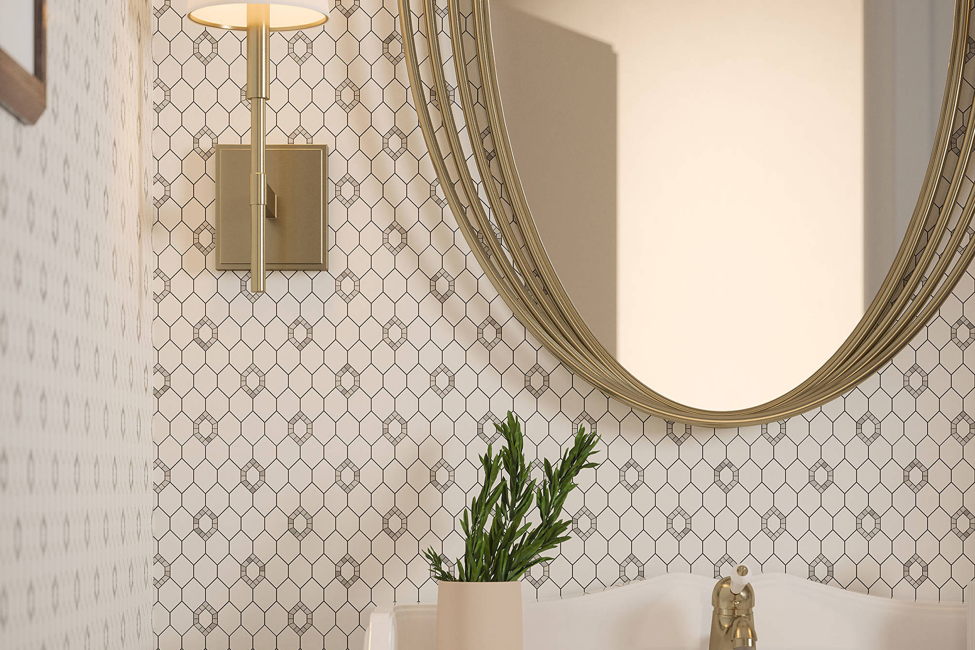 Daffodil Grey Mosaic | Revere Tile Company