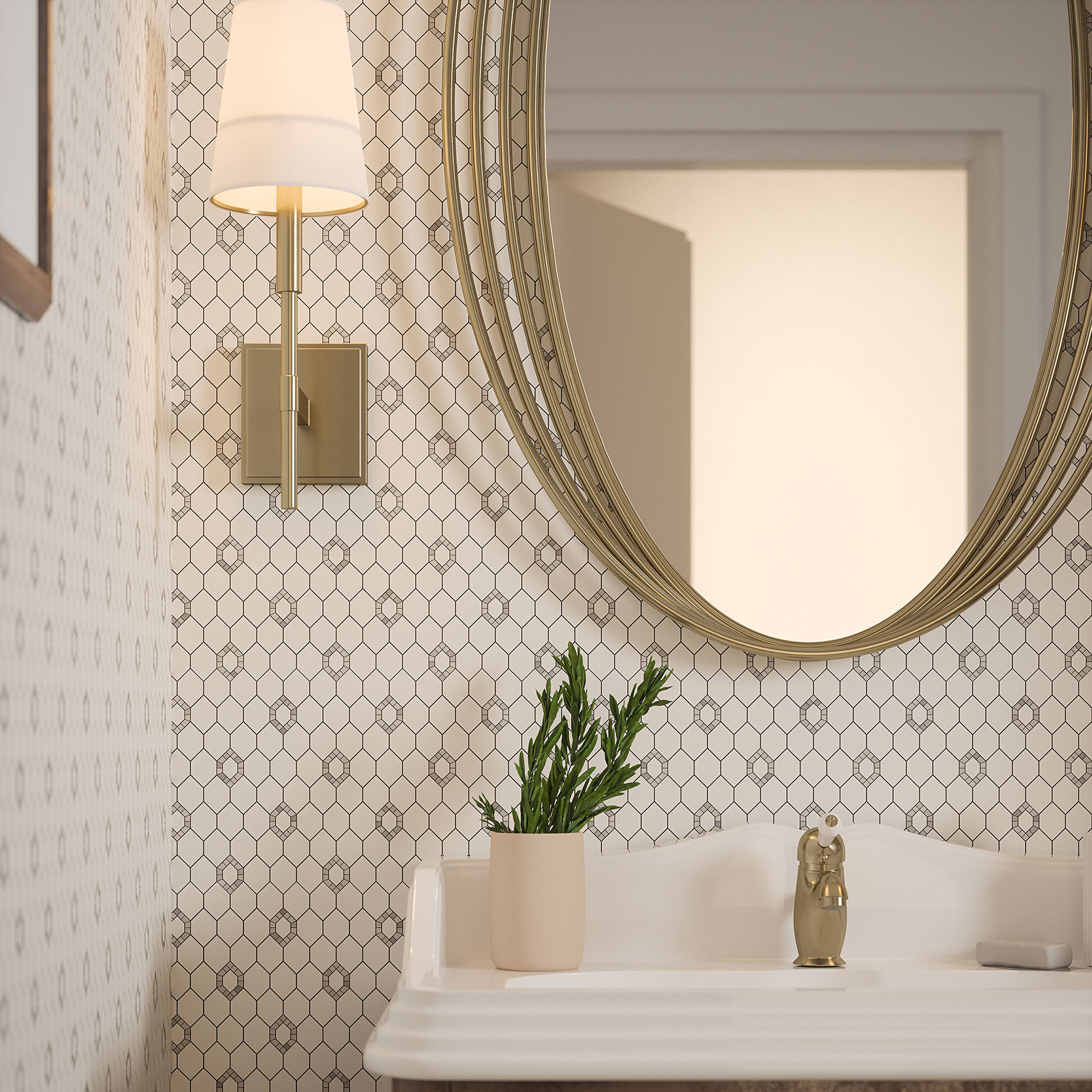 Daffodil Grey Mosaic | Revere Tile Company