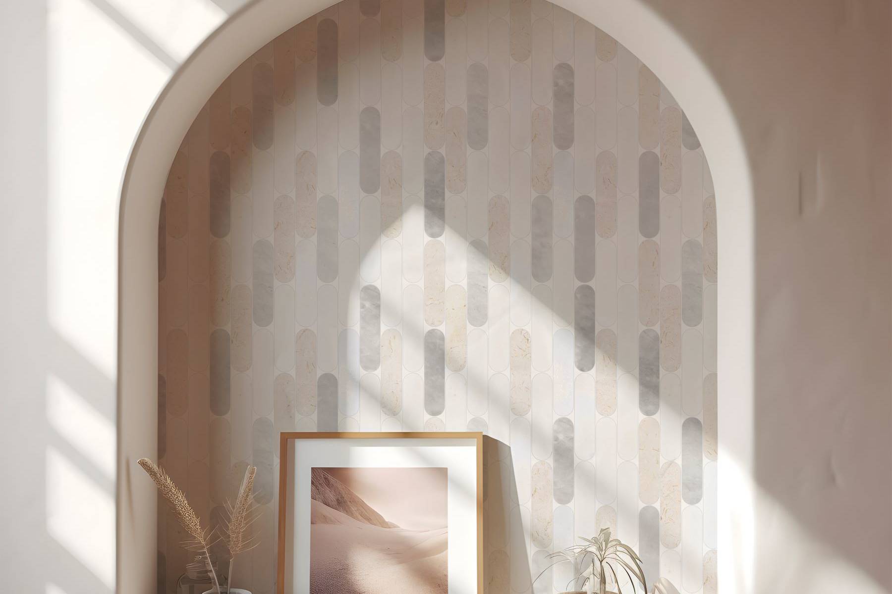 Elongated Round White | Revere Tile Company