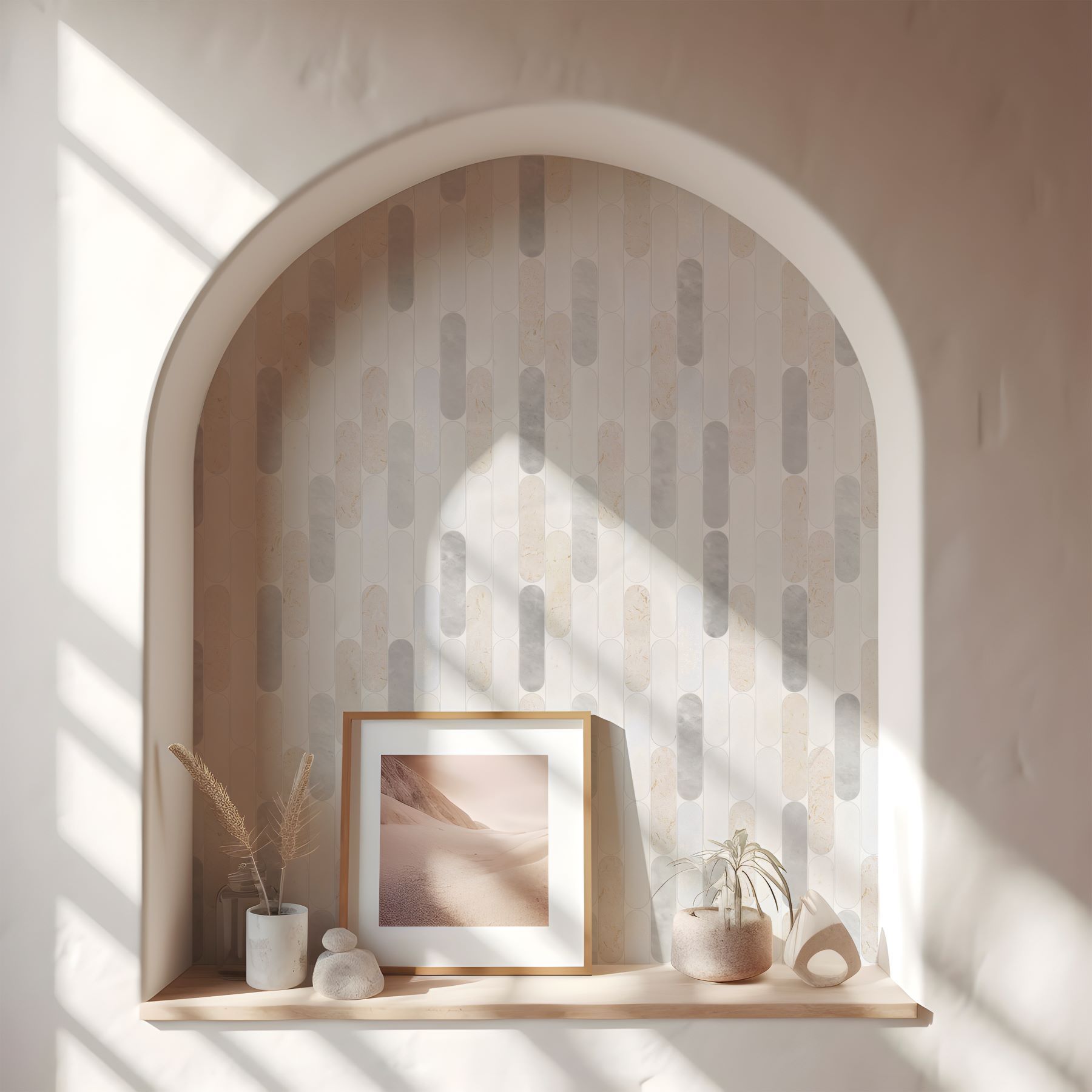 Elongated Round White | Revere Tile Company