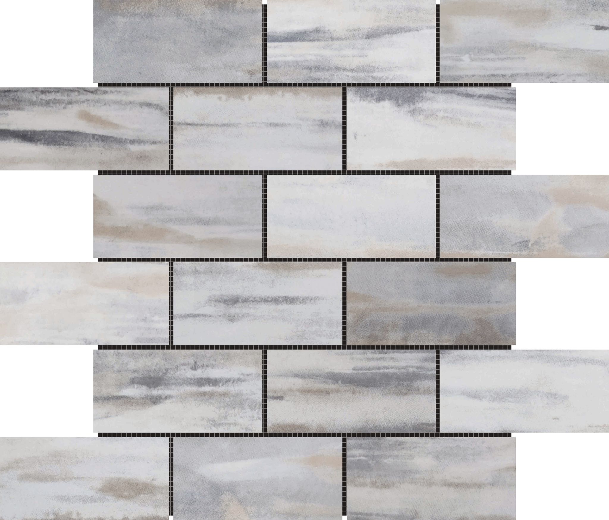 Slate Stone Beige Glazed Ceramic 2"x6" Brick | Revere Tile Company