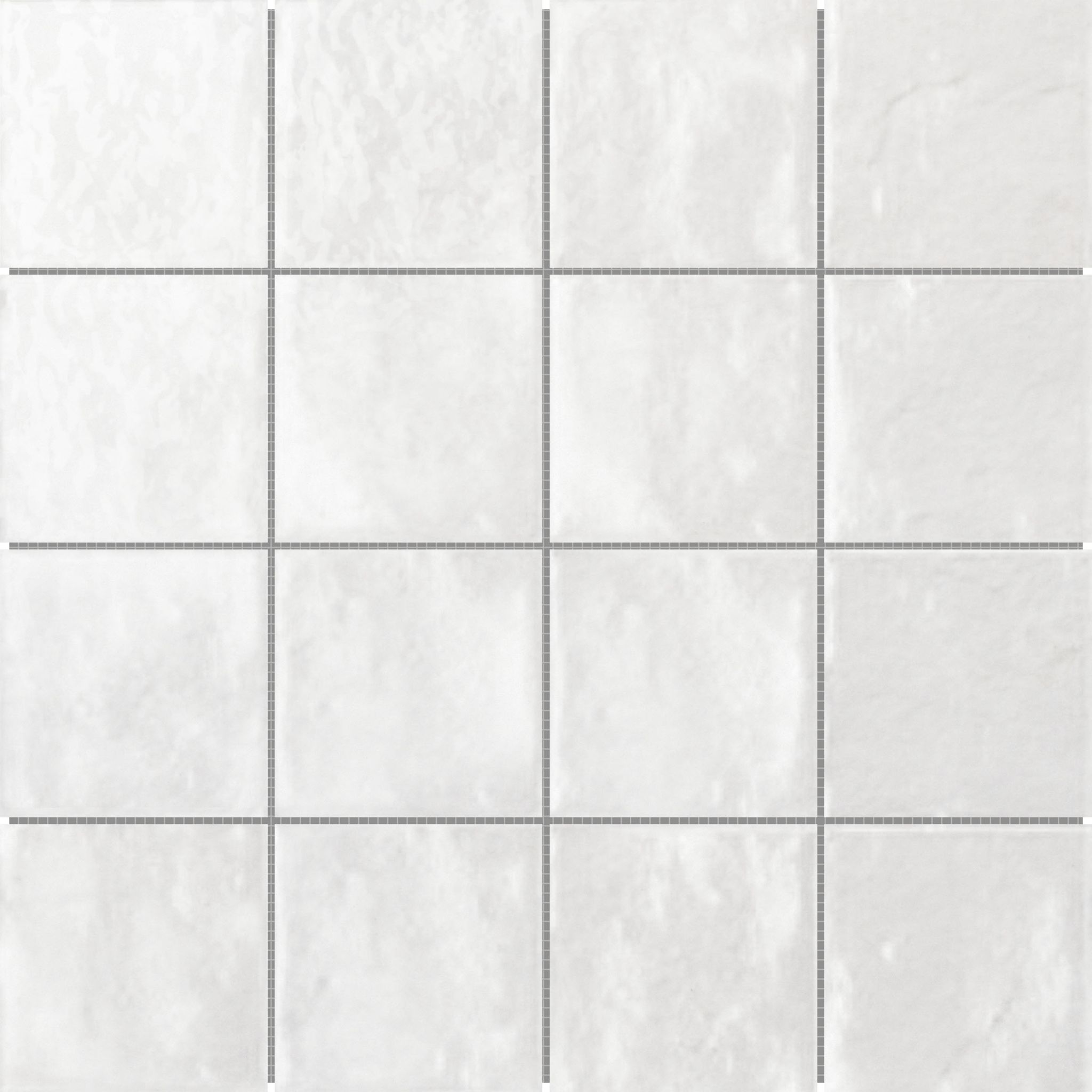 Zellige Glazed Ceramic White 3"x3" Mosaic | Revere Tile Company