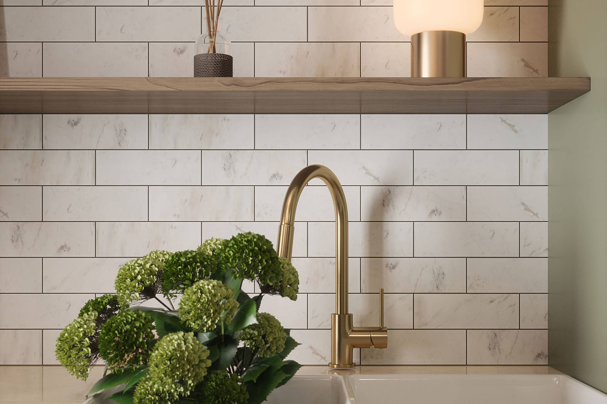 Camellia Field Tile | Revere Tile Company