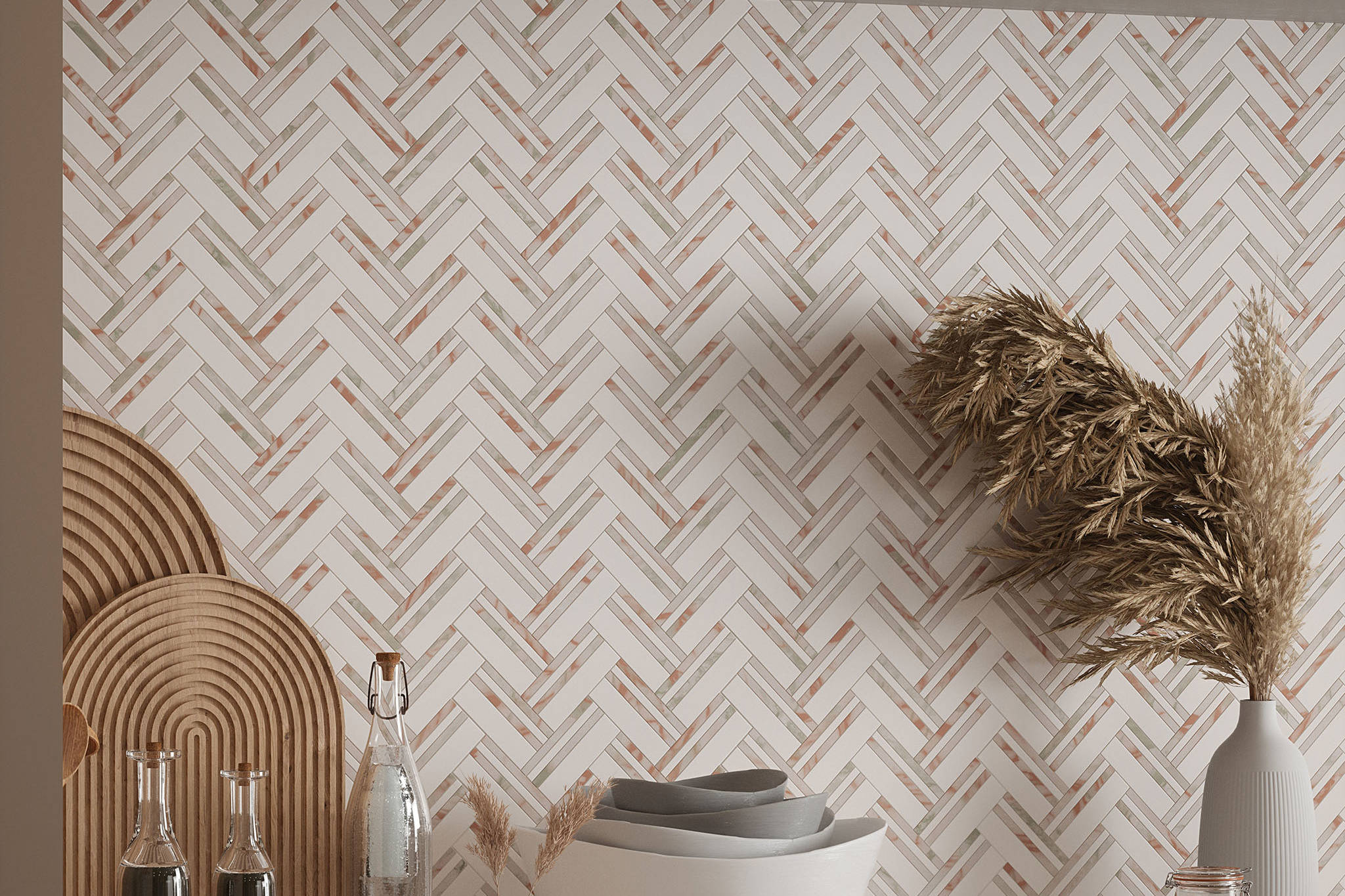 Rosey Weave Mosaic | Revere Tile Company