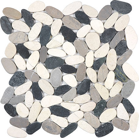 12X12 Flat Tranquil Cool Blend | Revere Tile Company