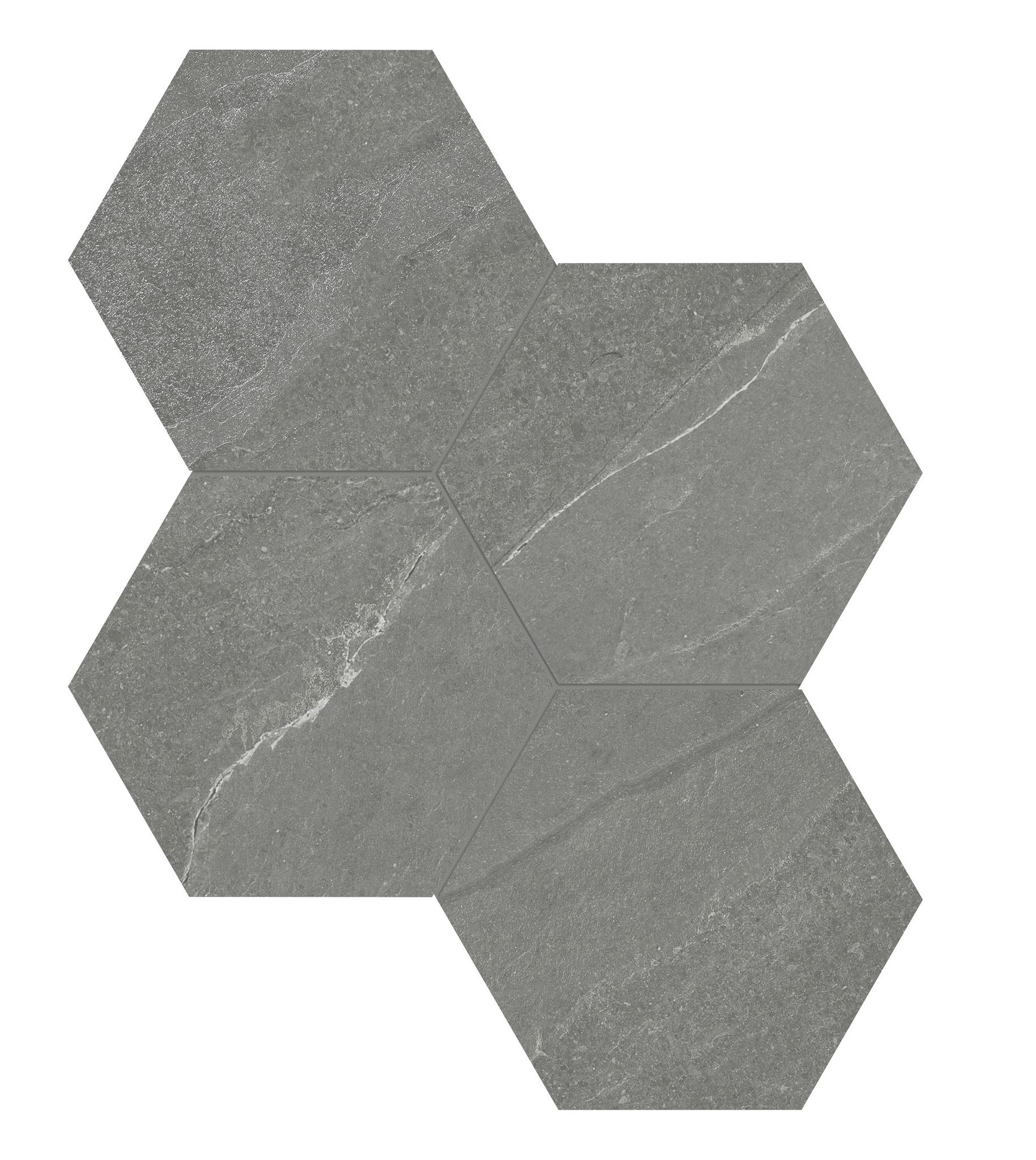 Nord 6 Hex Chromium | Revere Tile Company