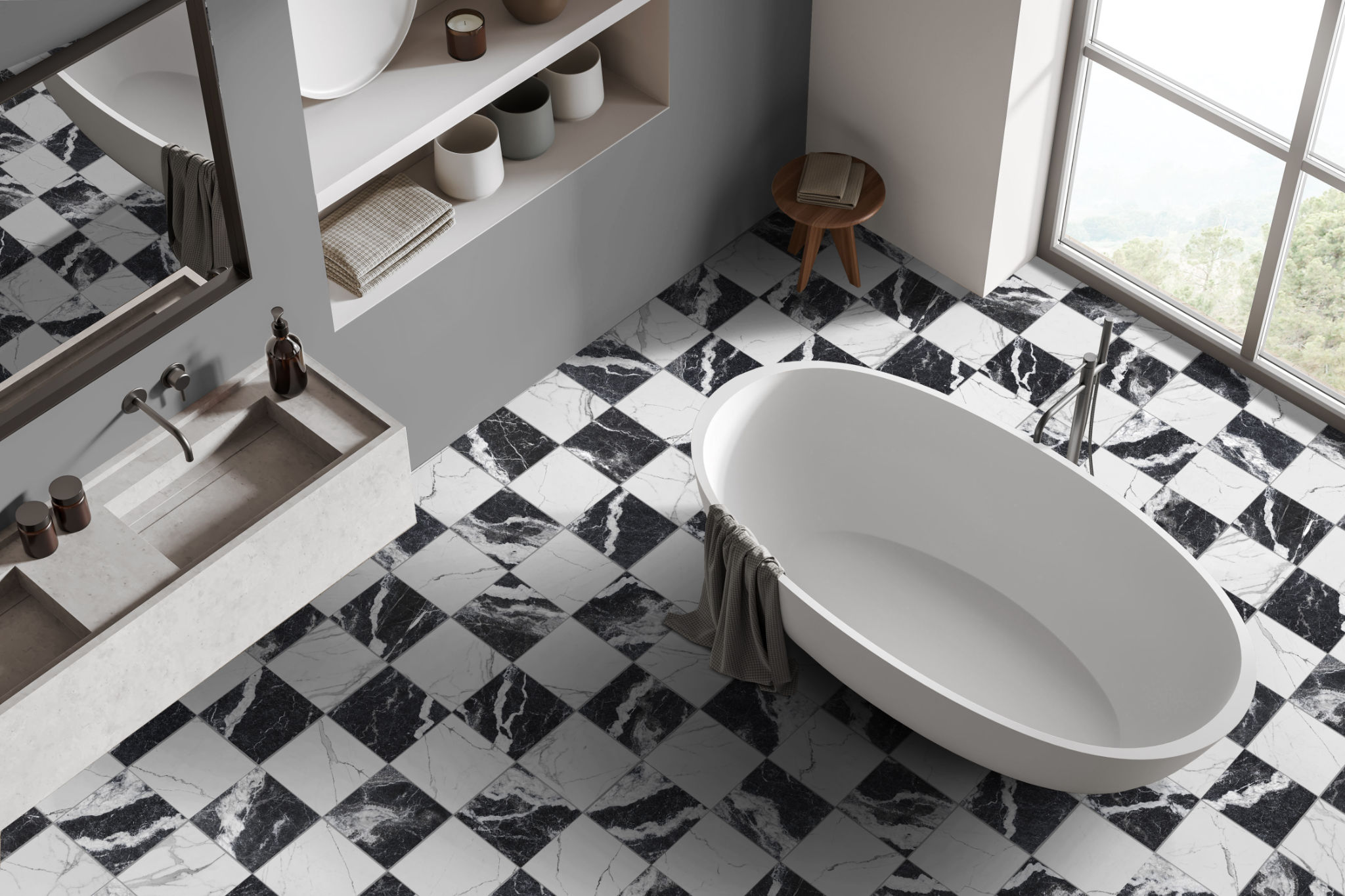 Obsession Nero & Statuario 2 | Revere Tile Company