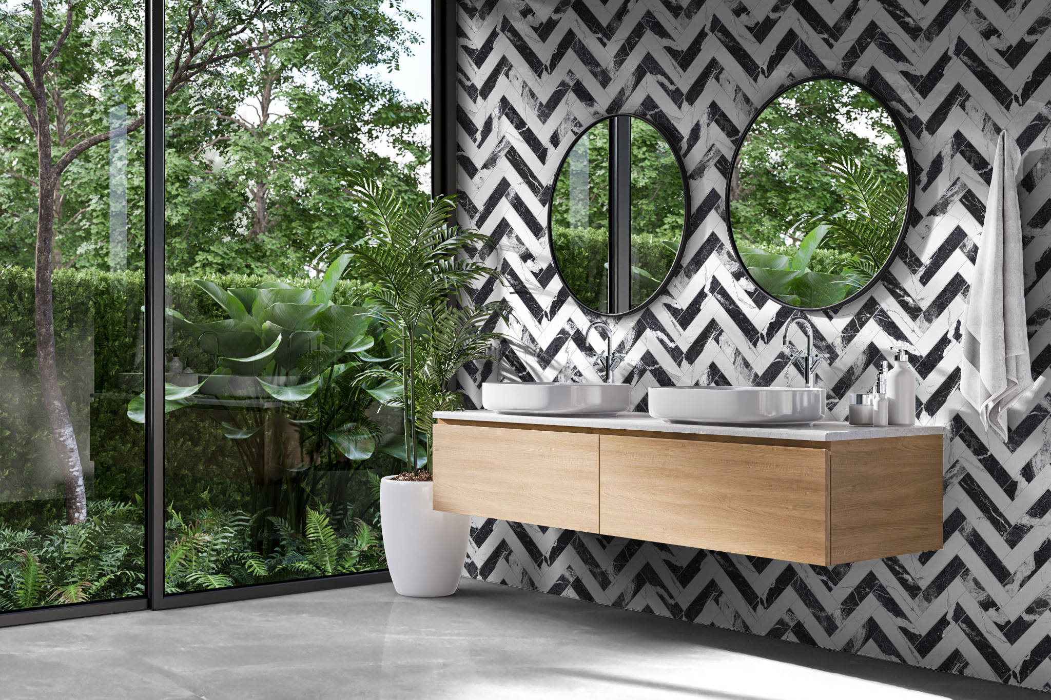 Obsession Nero & Statuario  | Revere Tile Company