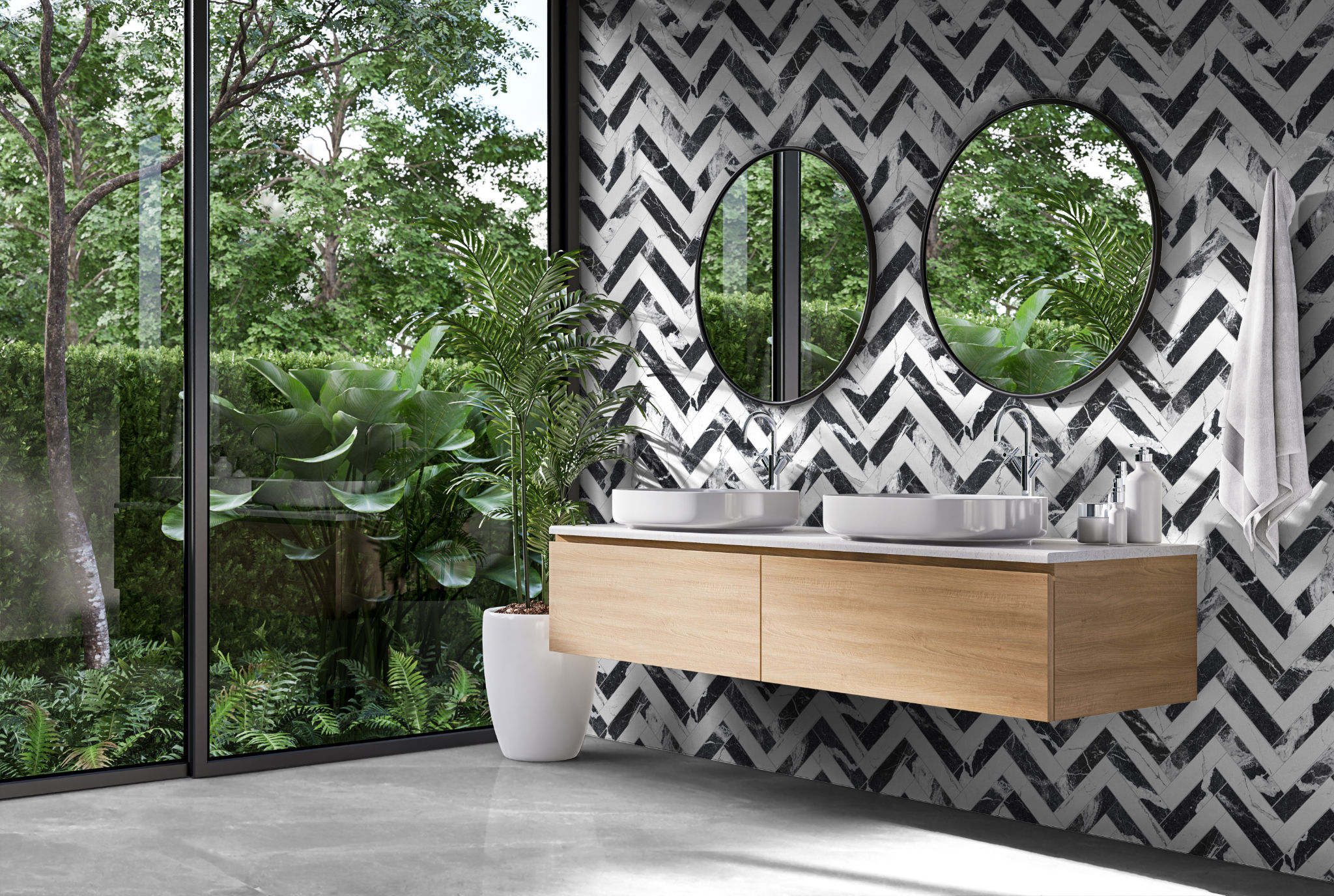 Obsession Nero & Statuario  | Revere Tile Company