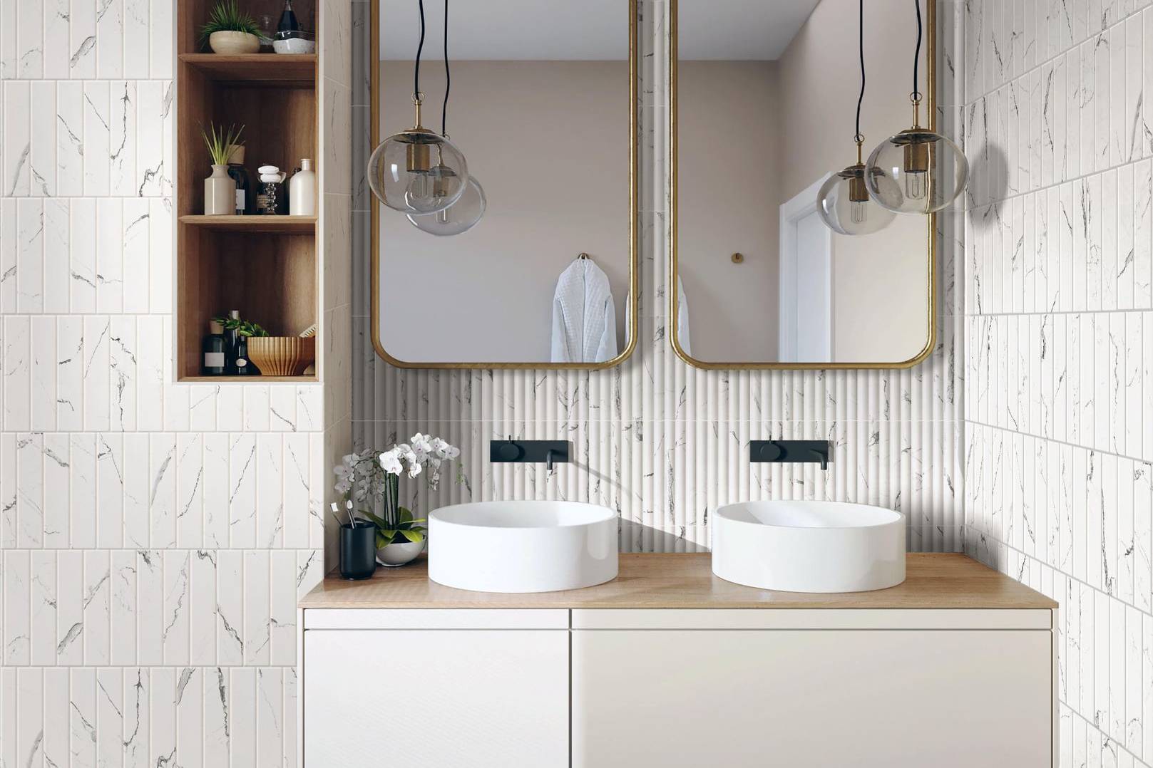 Obsession Statuario % Nero | Revere Tile Company