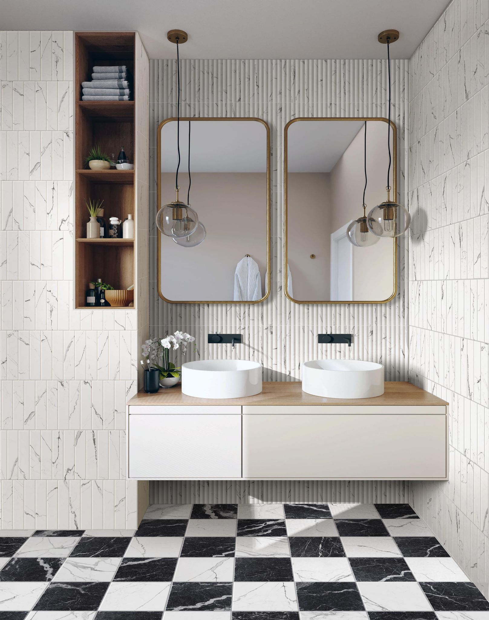 Obsession Statuario % Nero | Revere Tile Company