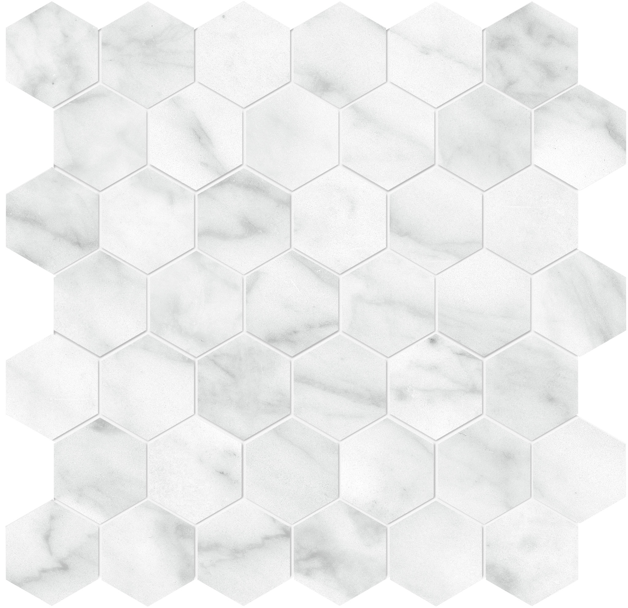 Plata Carrara Abisso 2 Hexagon Matte | Revere Tile Company