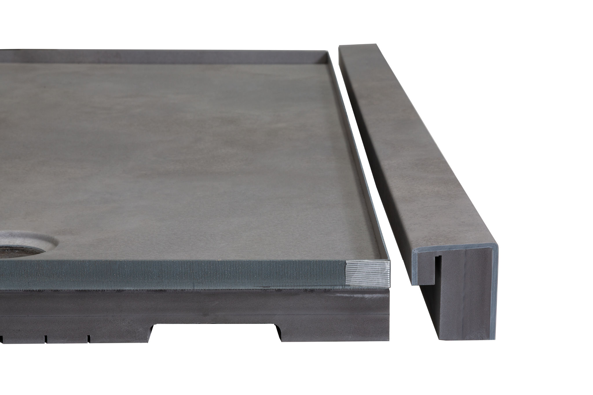 Shower Pan 32x60 Urban Concrete | Revere Tile Company