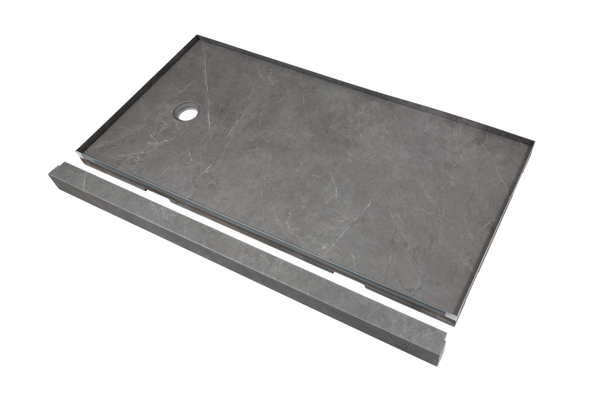 Shower Pan 36x60 Graphite Slate | Revere Tile Company